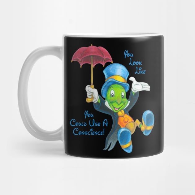 Jiminy Cricket Thinks, "You Look Like You Could Use A Conscience!" by buddysbane